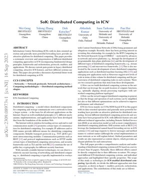 PDF Document Cover - Distributed Computing in Information-Centric Networking: A Systematic Analysis